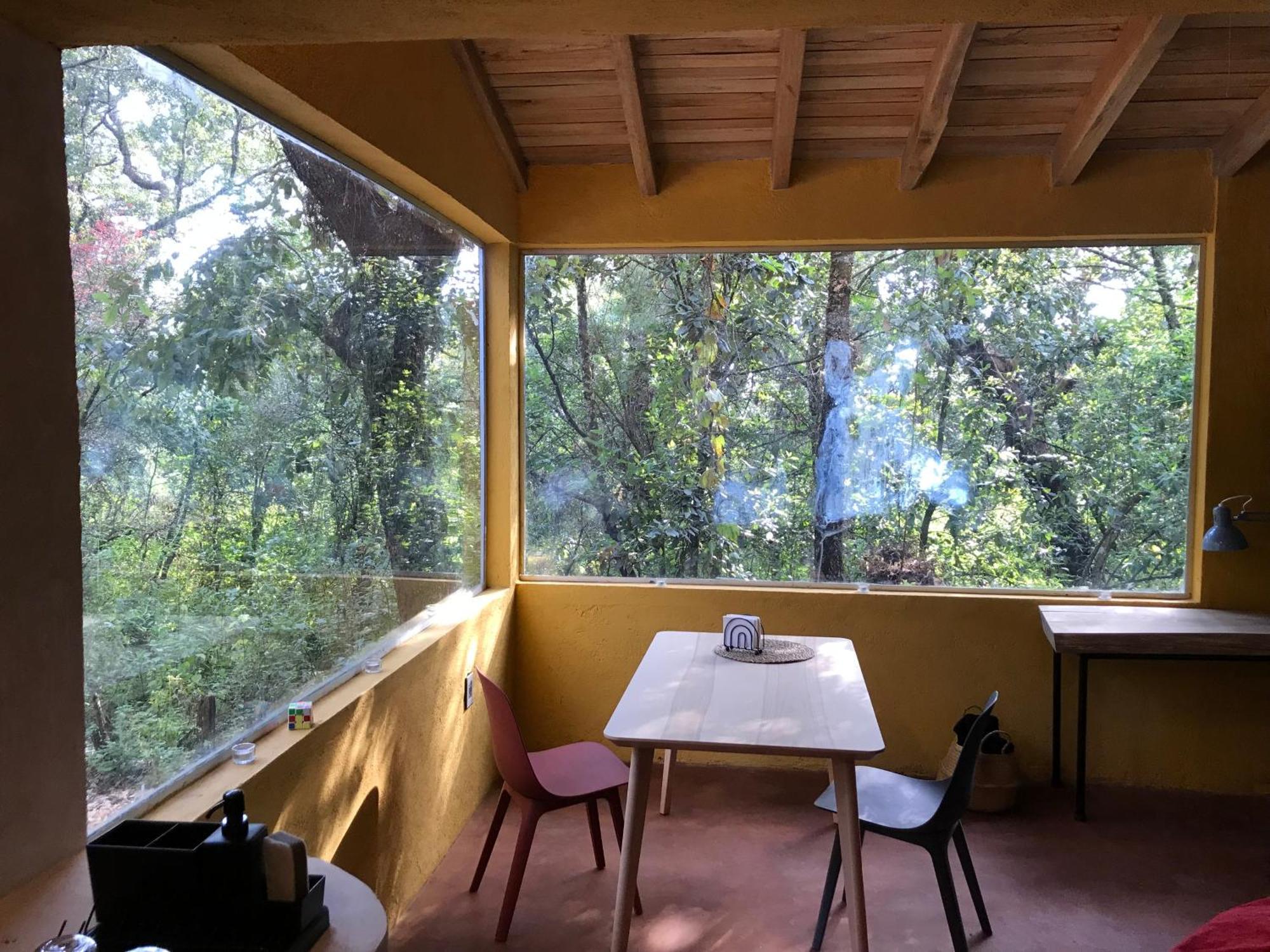 La Cabana Azul Al Fondo Del Bosque De Tepoztlan Ngoại thất bức ảnh