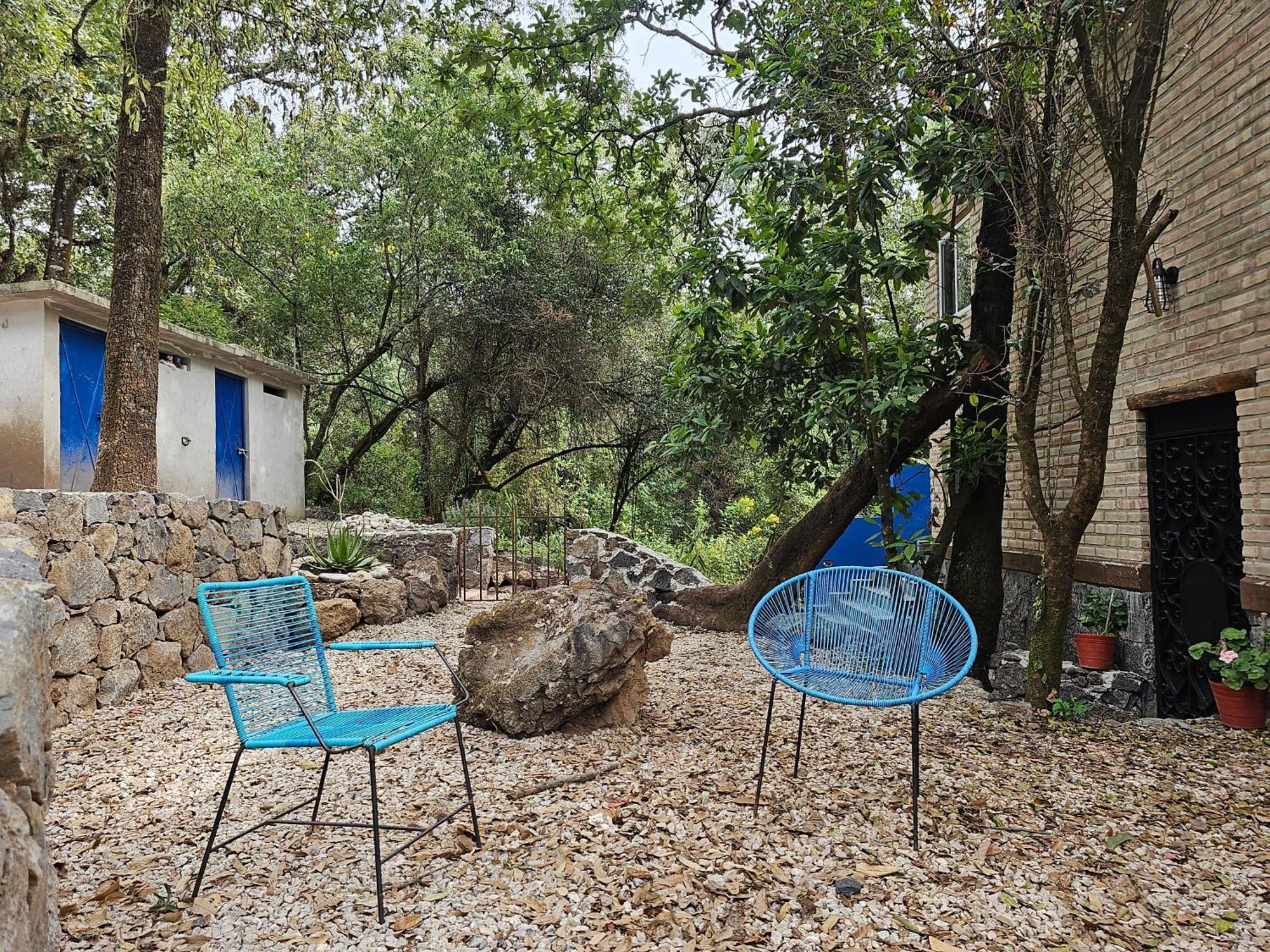 La Cabana Azul Al Fondo Del Bosque De Tepoztlan Ngoại thất bức ảnh
